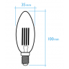 Bombilla vela LED filamento alta calidad de cristal 4W 